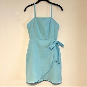 Altar’d State light blue mini wrap dress